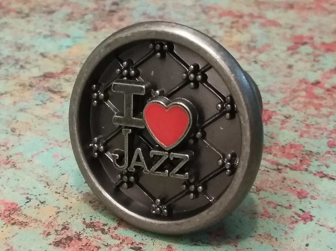 Set von 2 Satin Zinn Musik ich liebe Jazz-Musiker New Orleans | Etsy