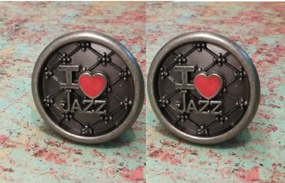 Set von 2 Satin Zinn Musik ich liebe Jazz-Musiker New Orleans | Etsy