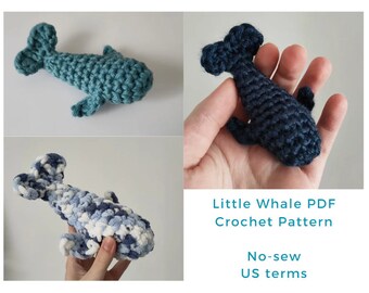 Little Whale Crochet Pattern (US terms)