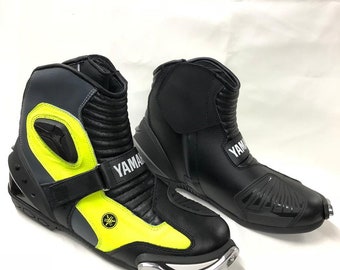 nieuwste nieuwe yamaha heren korte motor racen lederen biker laarzen