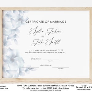 Nikah Certificate Template