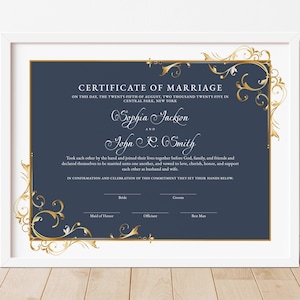 Bearbeitbare Hochzeitsandenken-Zertifikatsvorlage, benutzerdefinierte Hochzeitsurkunde, Hochzeitszeremonie Gelübde erneuern Digitaler Download Jet333