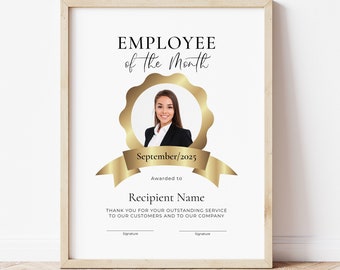 Employee of the Month: Editable Nomination Template - Etsy