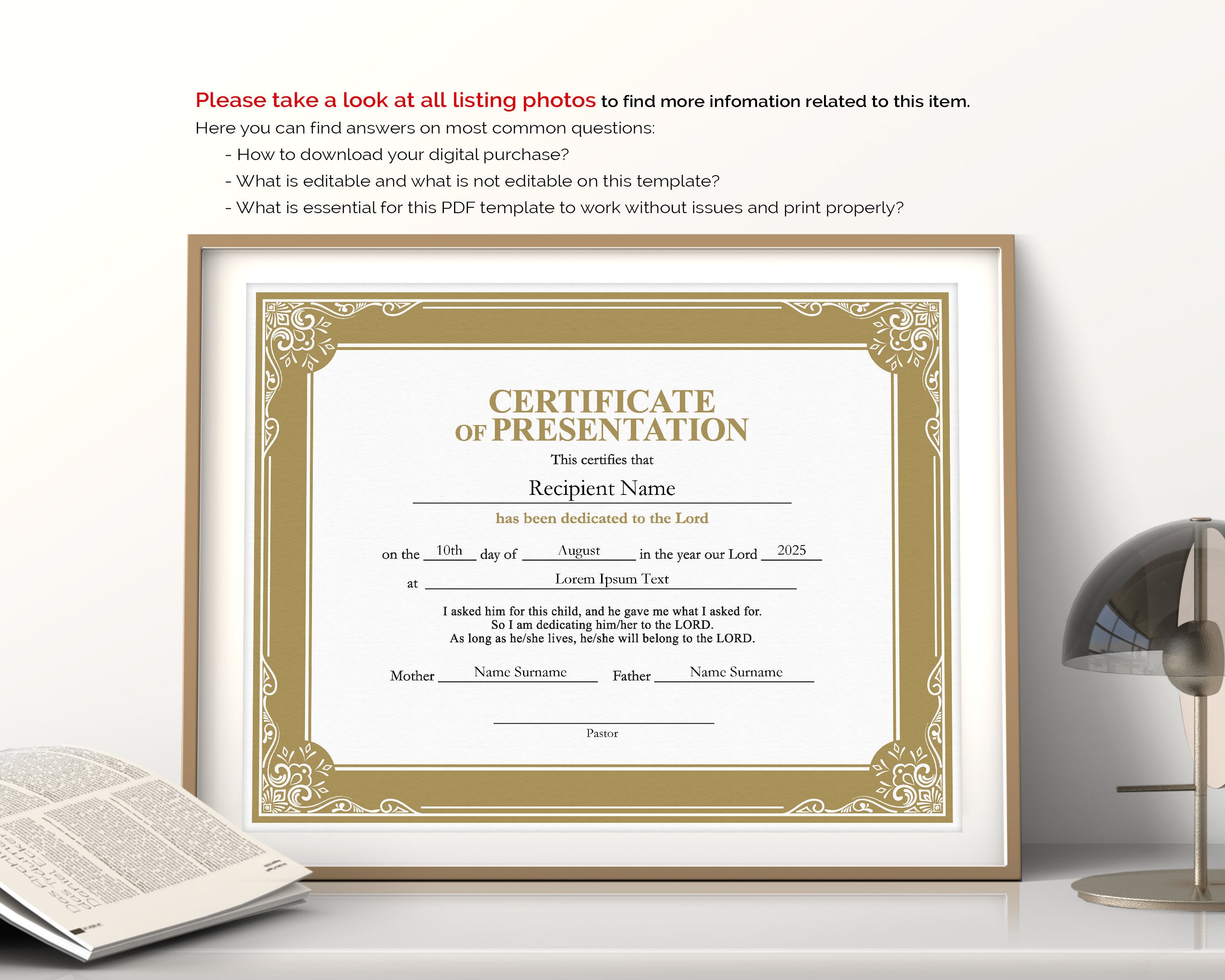 best paper presentation certificate
