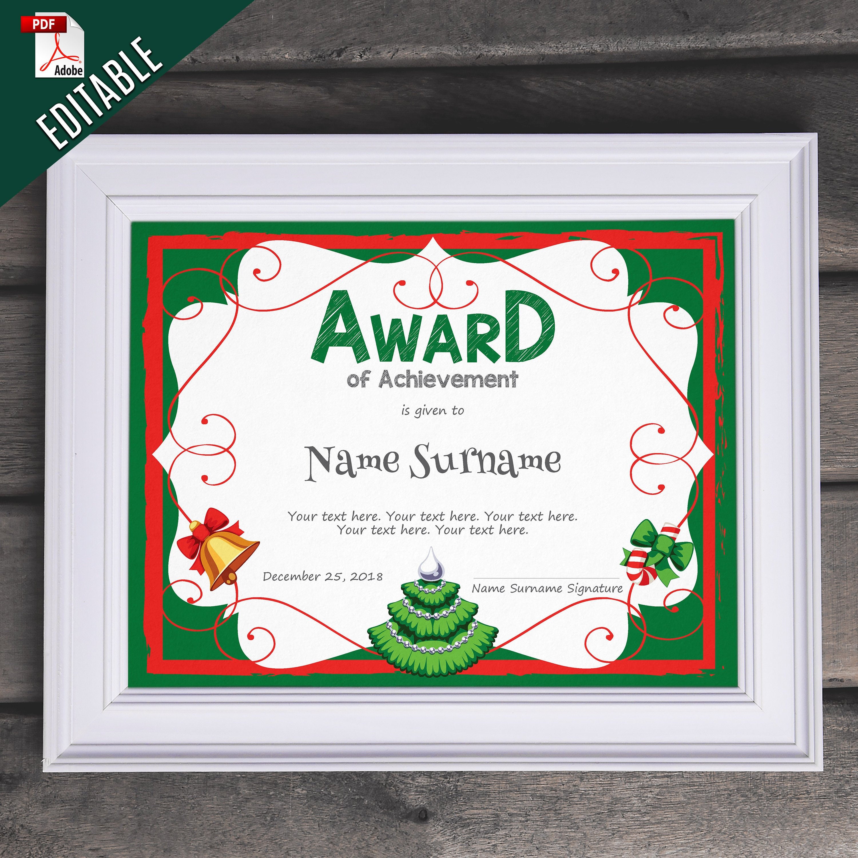 Printable Christmas Awards