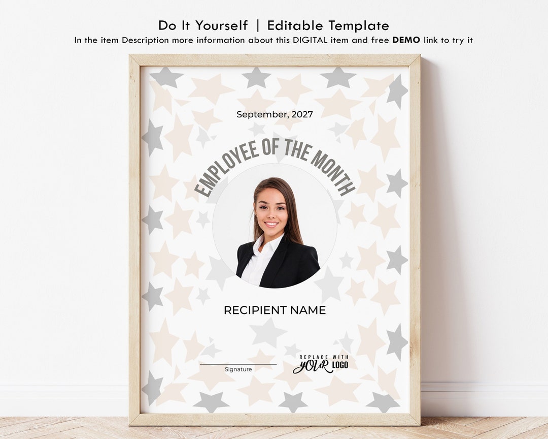 Employee of the Month, Employee Appreciation Gift, Employee Award With ...