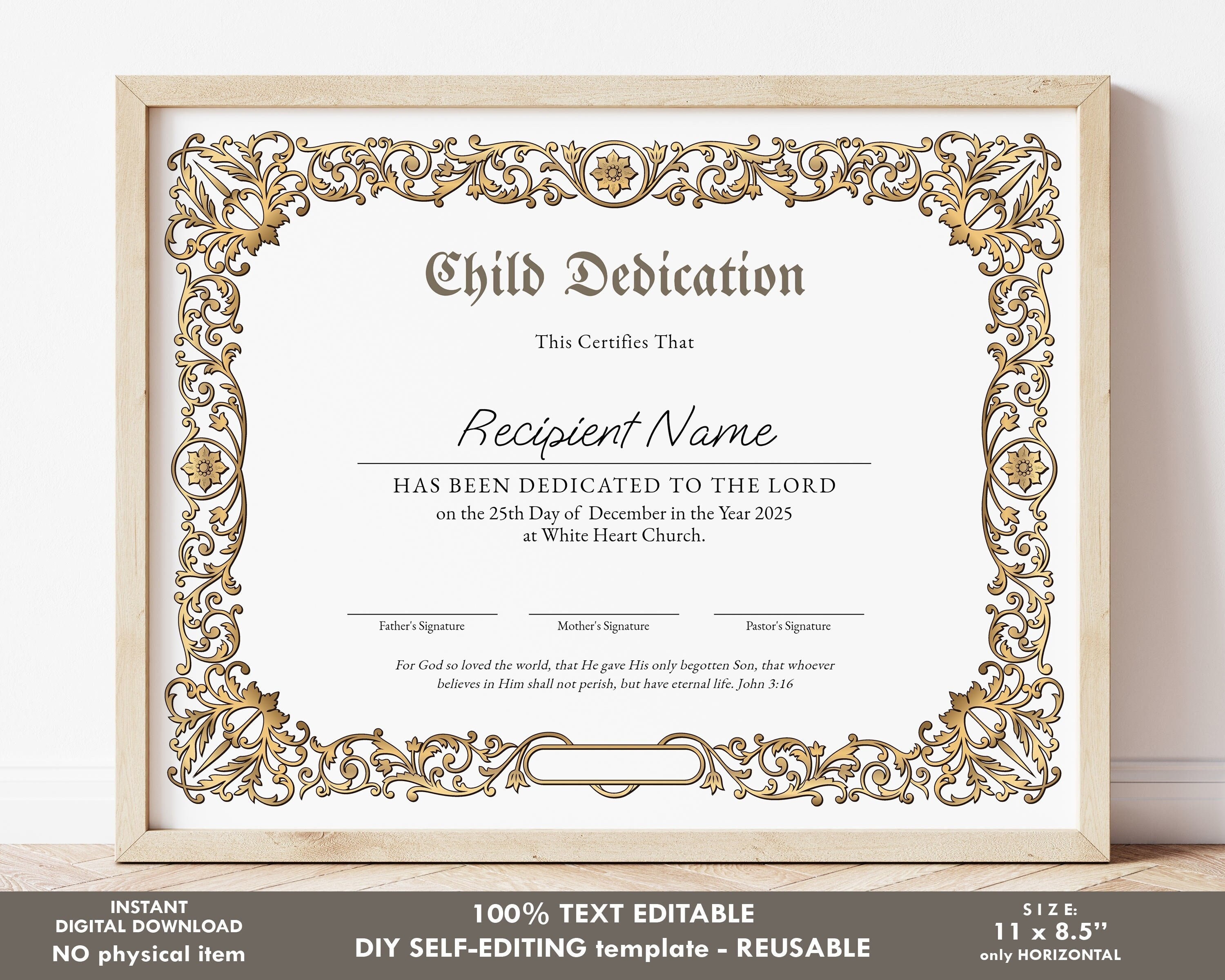 Baby Dedication Certificate Template For Word [Free, 46 OFF Baby Dedication Certificate Template For Word [Free, 46 OFF