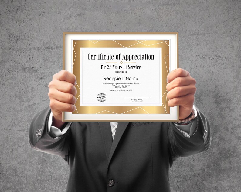 25-years-of-service-editable-certificate-of-appreciation-etsy