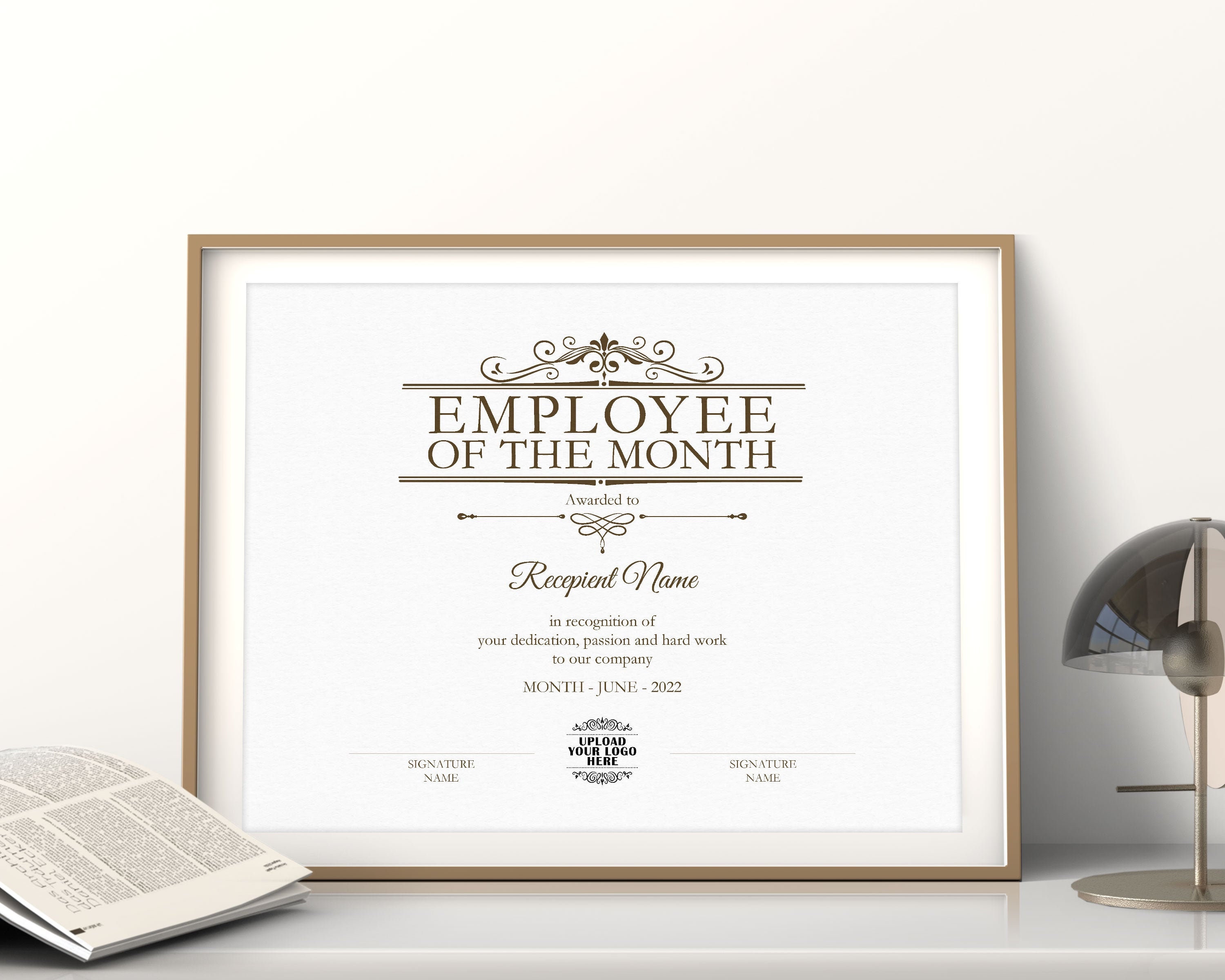 Printable Employee of the Month EDITABLE Template Employee of | Etsy