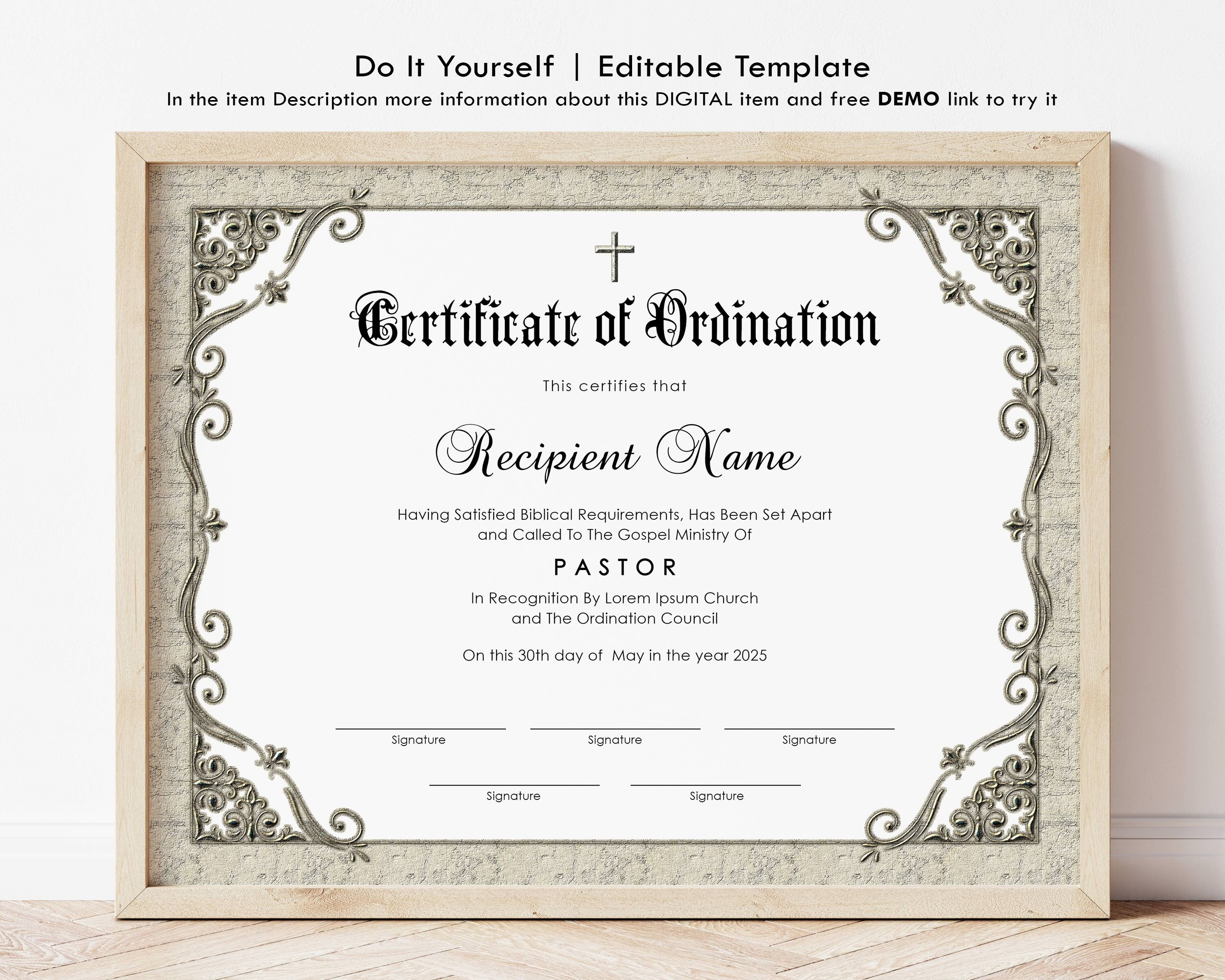 Editable Certificate Of Pastor Ordination Pastor OrdinationSex Editable Certificate Of Pastor Ordination Pastor OrdinationSex