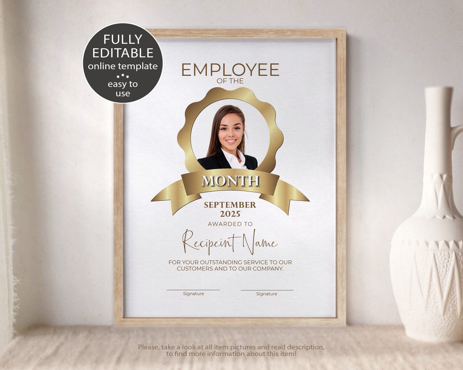 Employee of the Month Employee Appreciation Gift Company | Etsy