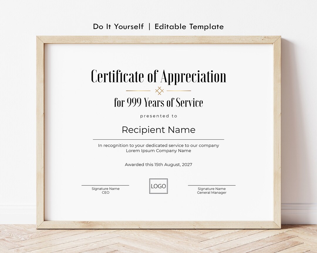 editable-years-of-service-certificate-of-appreciation-template-printable-corporate-employee-award-minimalist-certificate-download-jet033-etsy