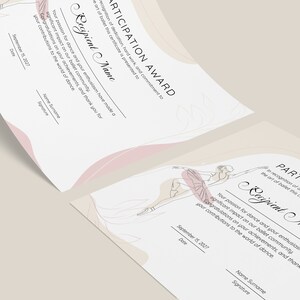Editable Ballet Awards Certificate Template, Ballet Dancer Award ...