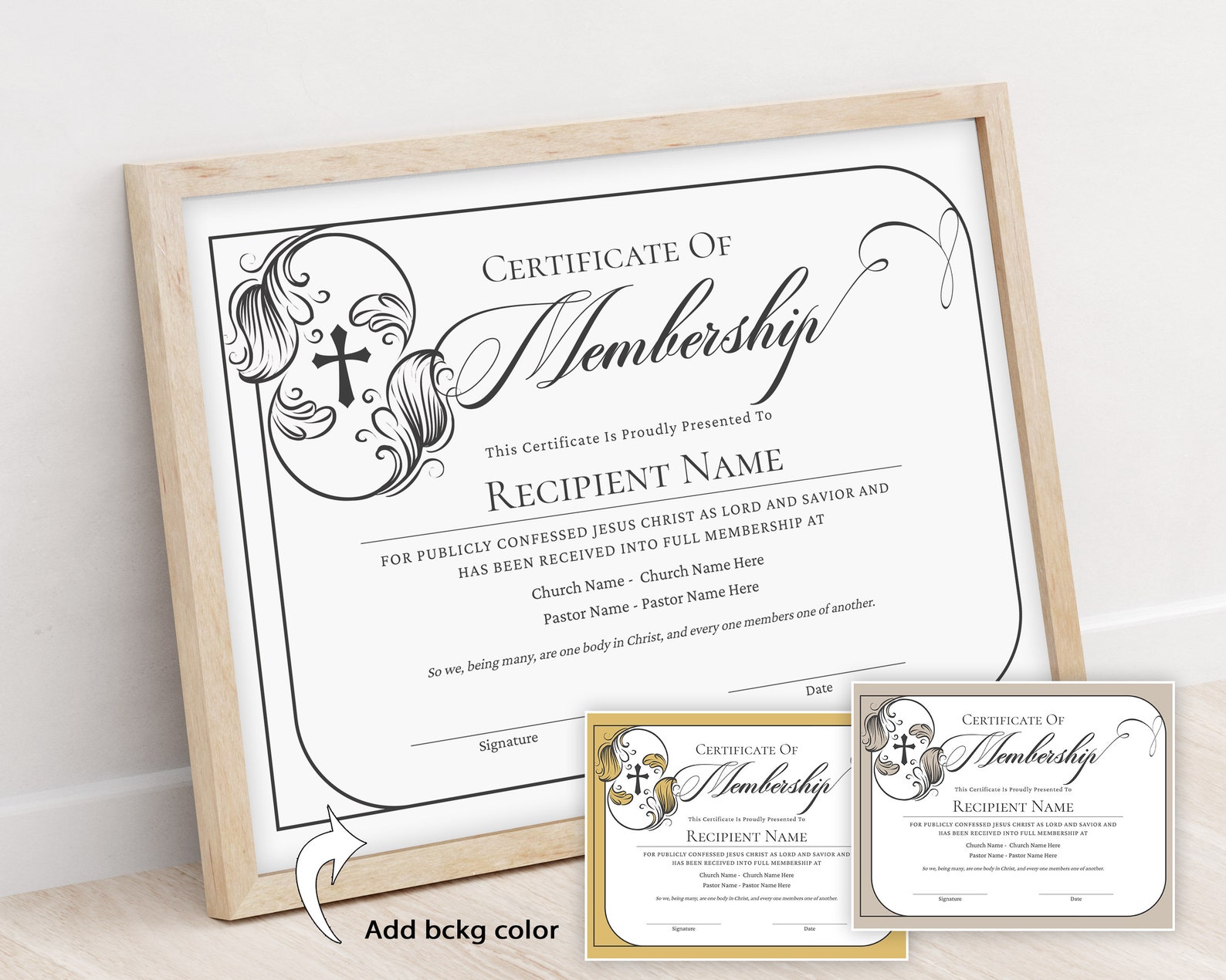 Church Membership Certificate Template Editable Printable Etsy editable-church-membership-certificate-template-printable-certificate