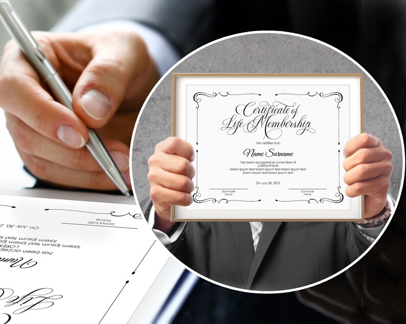 Life Membership Certificate Templates
