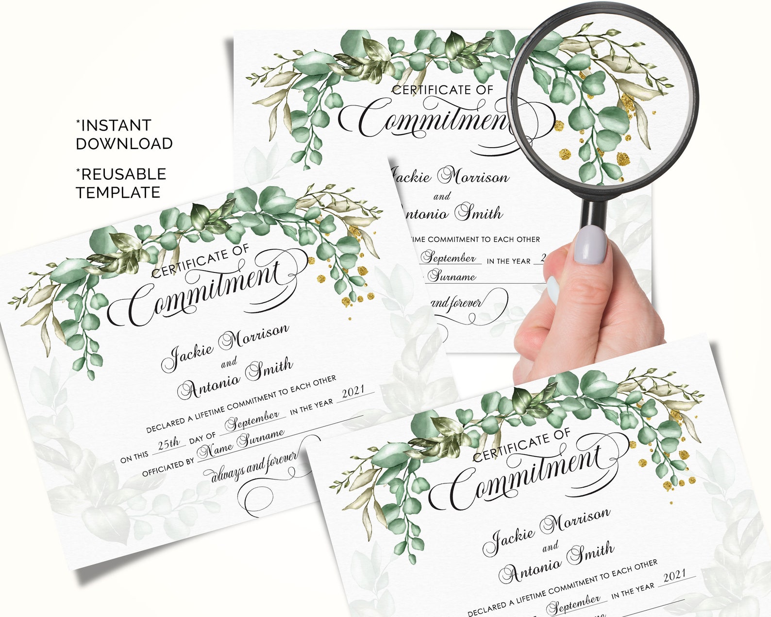 Modern Commitment Certificate Template Editable Printable Etsy modern-commitment-certificate-template-editable-printable-etsy