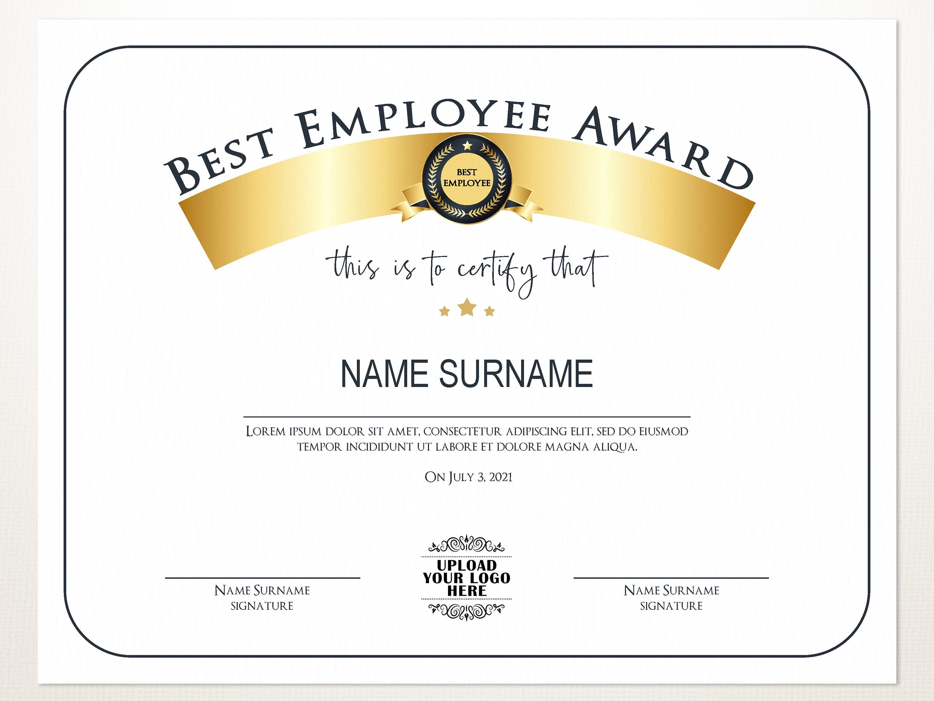 Best Employee Award Certificate Templates