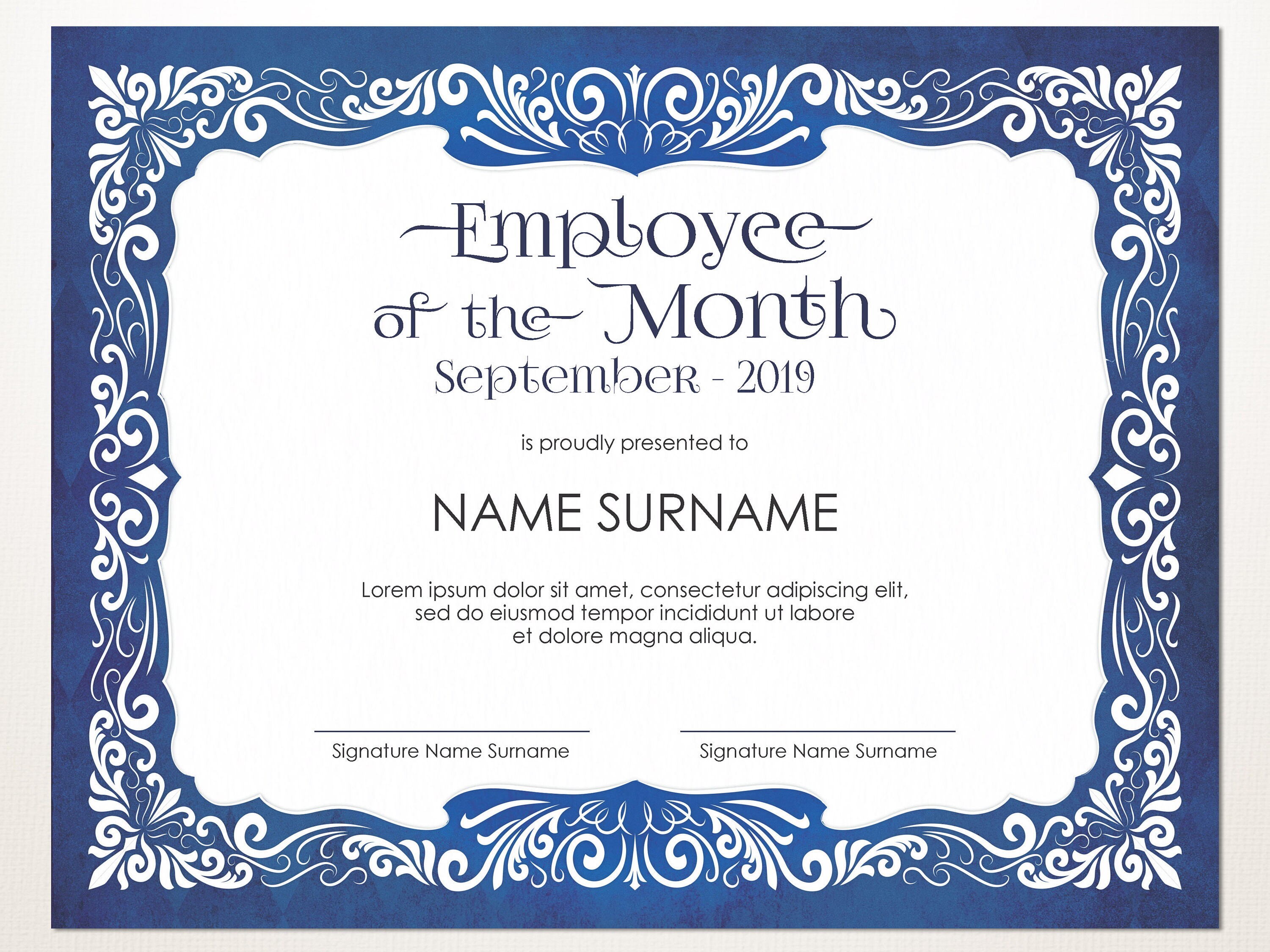 Employee Of The Month Templates
