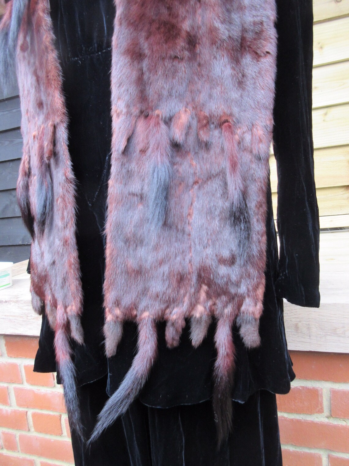 Vintage Ermine fur stole long ermine fur scarf Art Deco Etsy