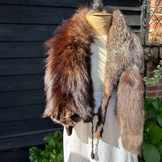 Vintage Silver Fox Fur Stole: Period Drama Re-enactment - Etsy