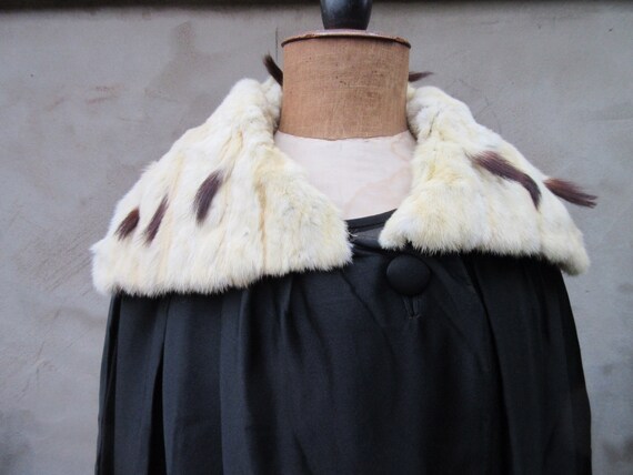 ermine fur cape