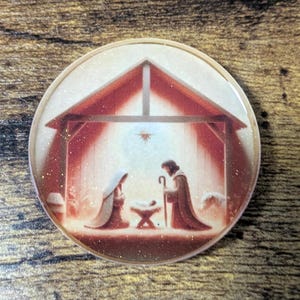 Aimants pour crèche de Noël en résine