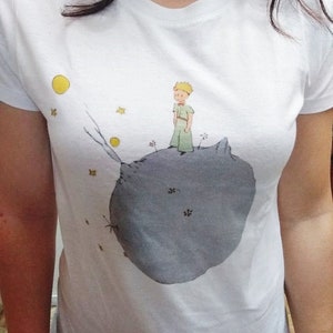 Le t-shirt Petit Prince ! Unisexe, femme ou enfant! Impression numérique,lavable et repassable.kleine Prinz, Principito,il piccolo