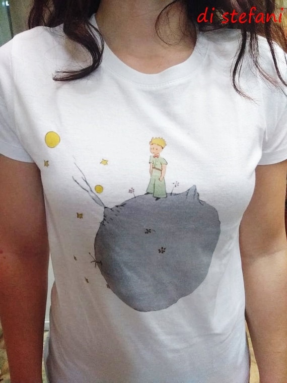 La t shirt del Piccolo Principe Unisex femmina o taglia per bambini Stampa digitale lavabile e stirabile.kleine Prinz Principito il piccolo Etsy Italia
