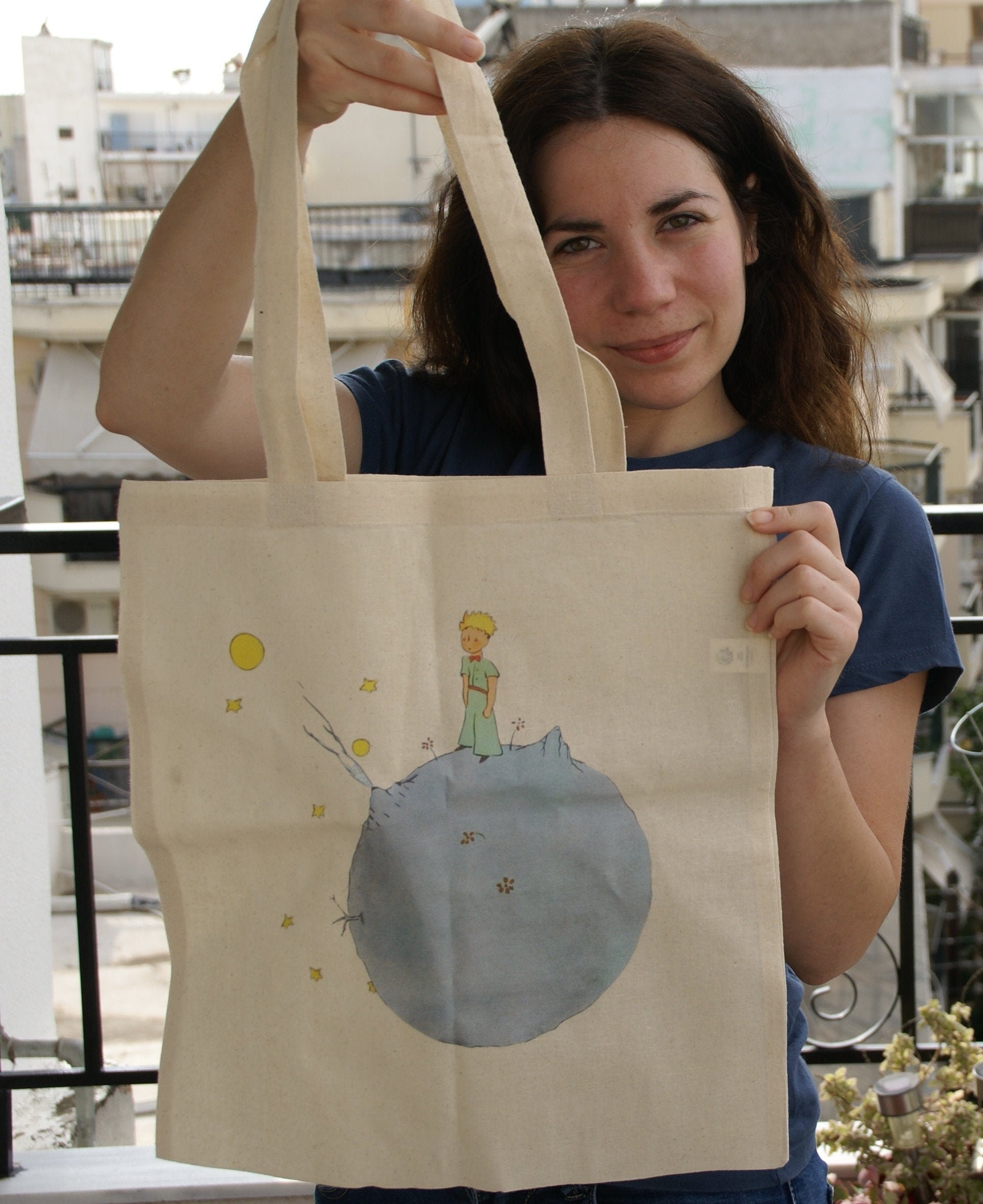 The Little Prince Digital Printed Tote Bag. Le Petite Prince Sac