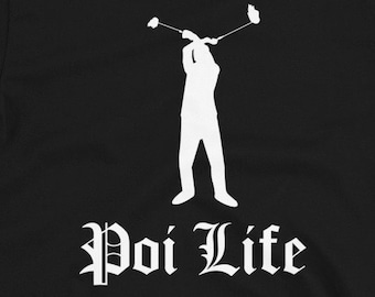 Poi Life, Fire Poi Balls, Poi Ball Darsteller, Poi Flowing, Poi Ball Dancer, Festival Spielzeug, Flow Toys, T-Shirt
