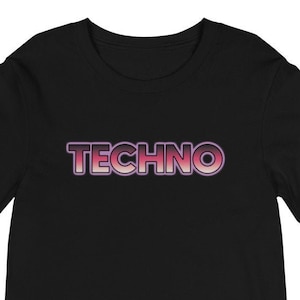 Techno Unisex Long Sleeve T-Shirt, Tanzmusik, Hardstyle, Hardtanzmusik, Hardcore, minimal, Elektronische Tanzmusik, EDM, SALSA, Deep, Hypnotic