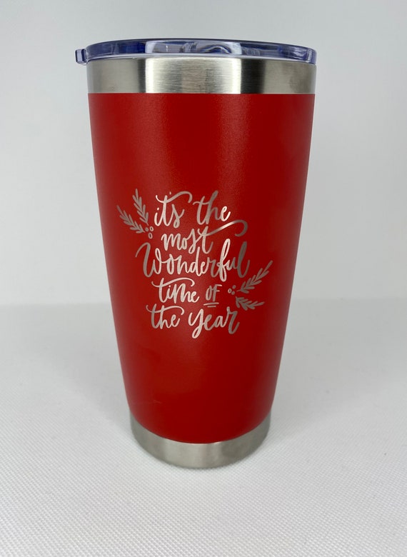 It's the Most Wonderful Time of the Year Christmas Engraved YETI Rambler  Tumbler Holiday Tumbler Christmas Coffee Mug Christmas Gift 