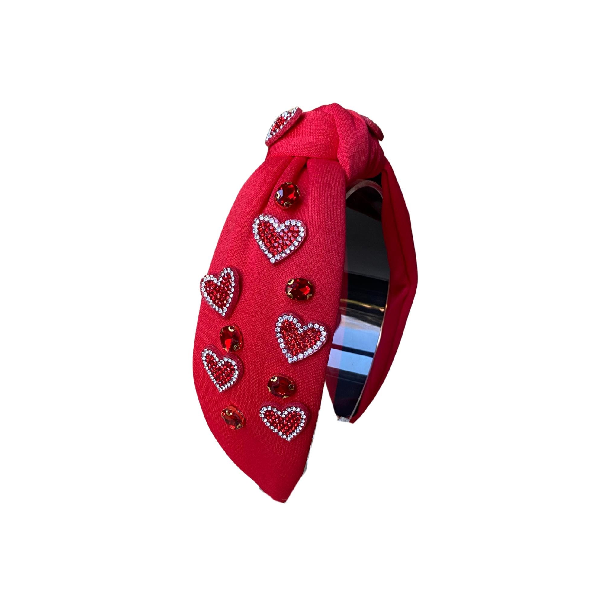 ? Lele Sadoughi petal Pink Heart Embroidered Knotted Headband Valentine’s Day Amazon.com: Lele Sadoughi Woven Knotted Headband - Pink  main image 2