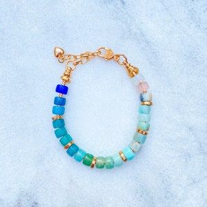 Blues Gemstone Bracelet | Forte Beads | Crow Beads | Pony Beads