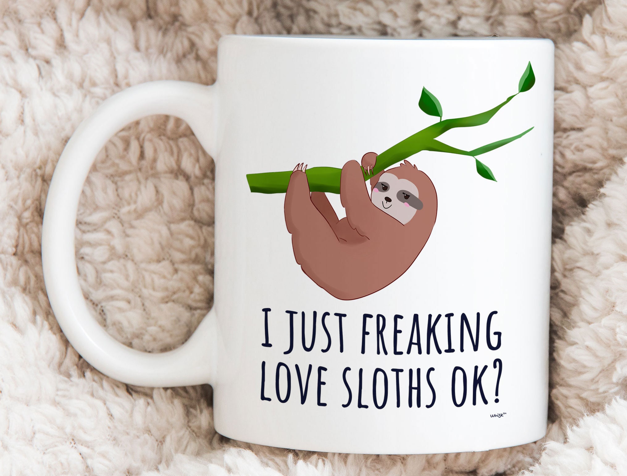 Sloth Mug Sloth Gifts For Men Women Sloth Pun I Just | Etsy