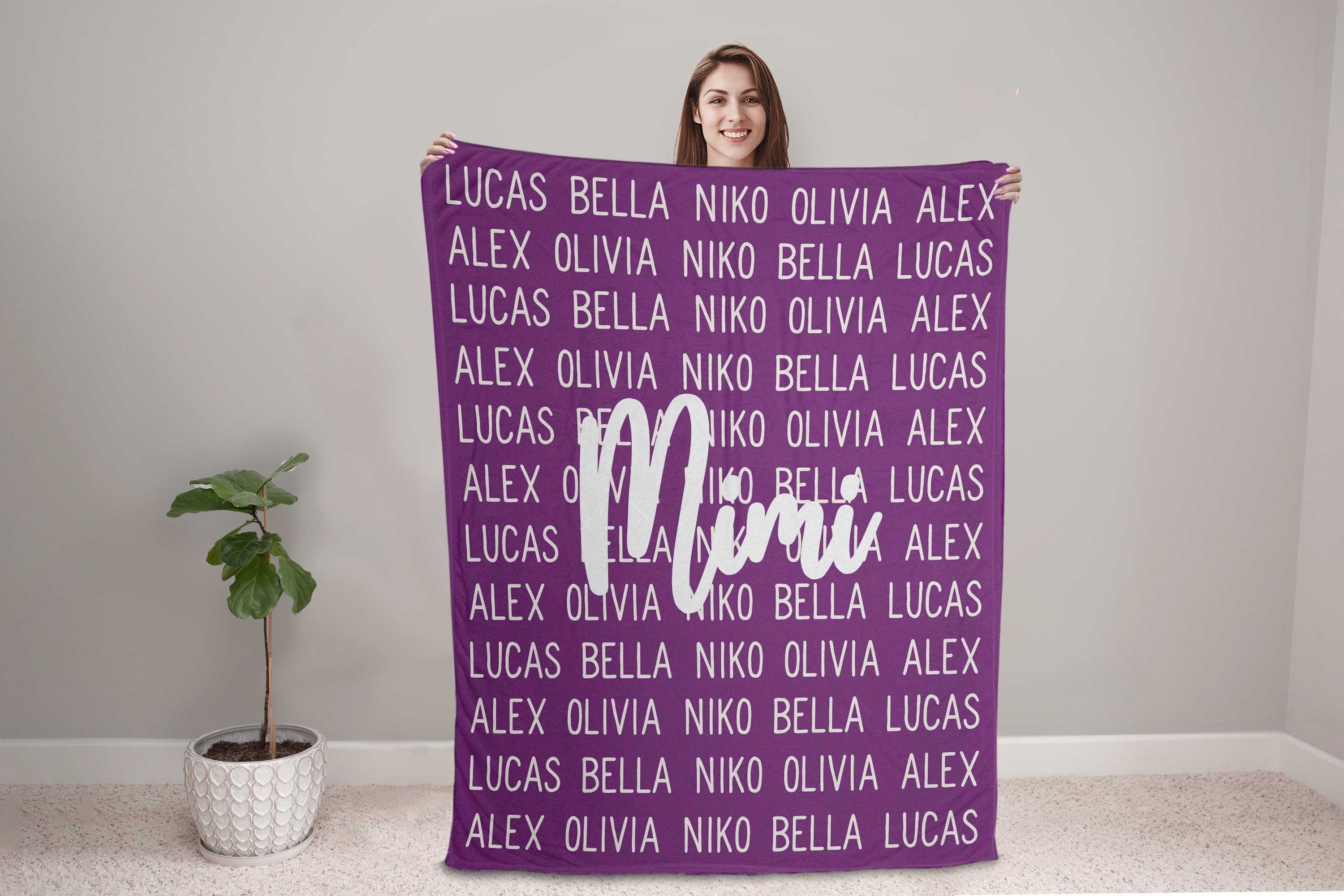 Mimi Blanket Mimi Gift For Mimi Fleece Blanket Personalized Etsy