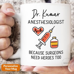 Anesthesiologist Gift For Anesthesiologist Mug, Personalized Anesthesia Gifts, Anesthesiology Gift, Anaesthetist Doctor Men Women Cup M472 image 7