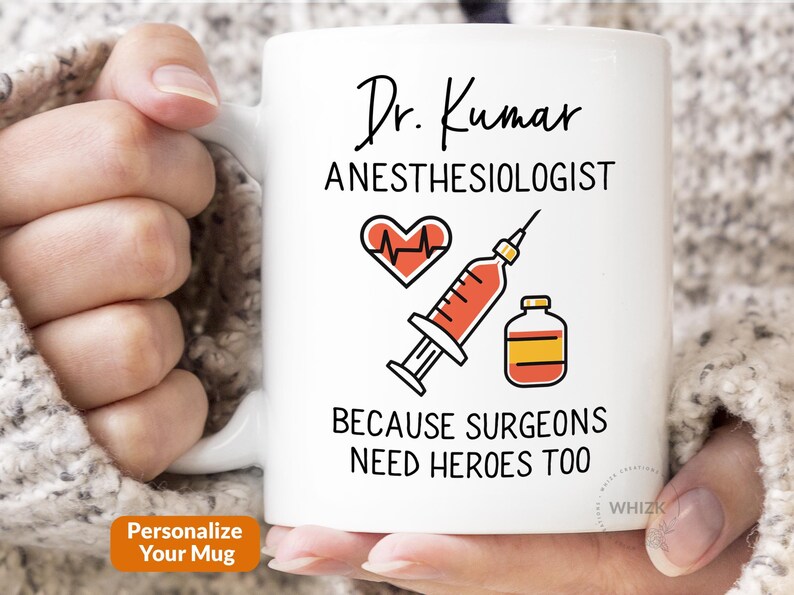 Anesthesiologist Gift For Anesthesiologist Mug, Personalized Anesthesia Gifts, Anesthesiology Gift, Anaesthetist Doctor Men Women Cup M472 image 7