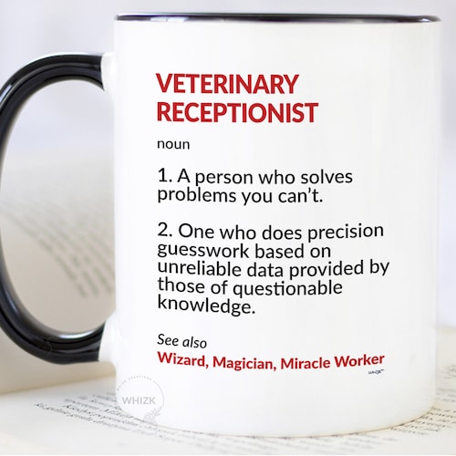 Veterinary Receptionist Gifts Coffee Mug/cup for Vet Etsy
