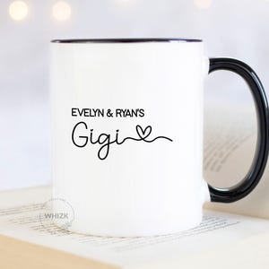 Gigi Gift For Gigi Mug, Personalized Grandma Birthday Gift Coffee Cup, Mothers Day Gift From Granddaughter Grandkids, Best Gigi Mug M550 afbeelding 10