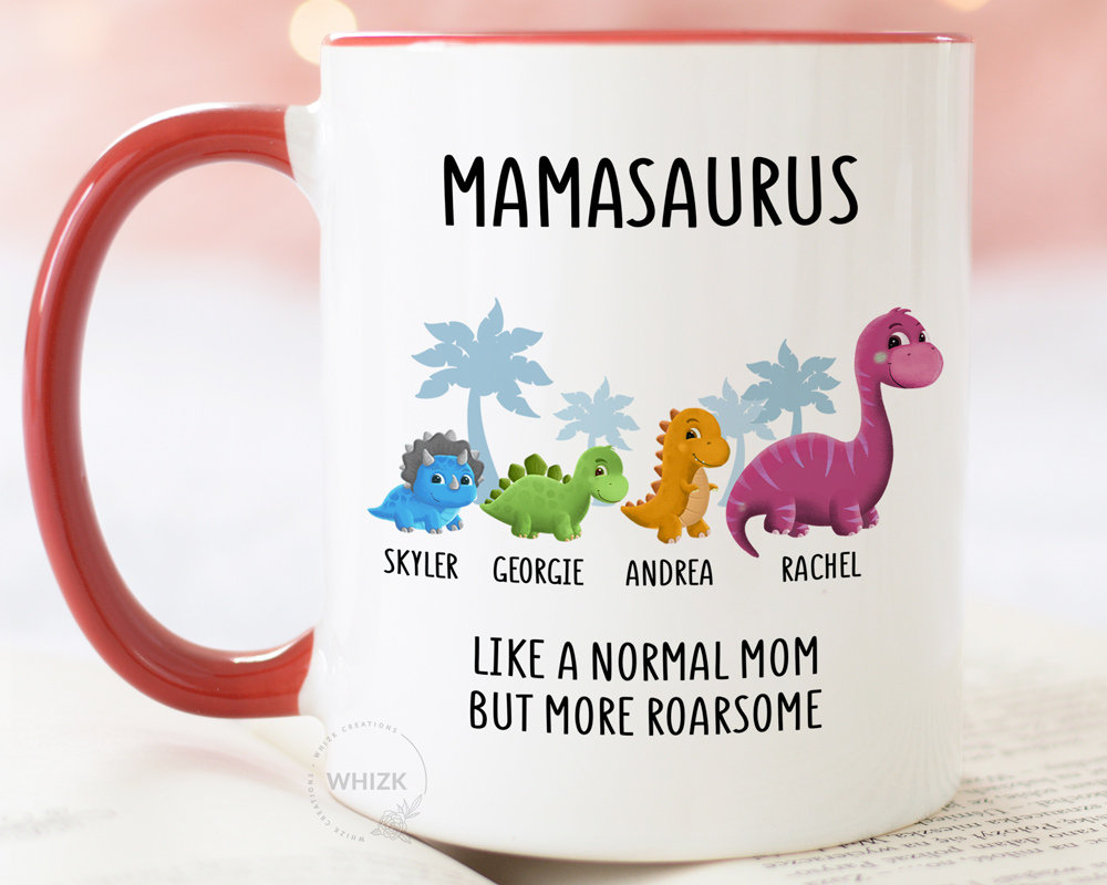 Mamasaurus Mug Mom Coffee Cup Funny Jurassic Mom Coffe Mug You'll Get  Jurasskicked Mugs Gift for Mom - AliExpress