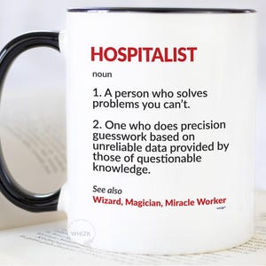 Hospitalist Gifts, Hospitalist Mug, Hospitalist Coffee Mug Funny Hospitalist Cup Best Hospitalist Physician Gifts Christmas Birthday MDF840