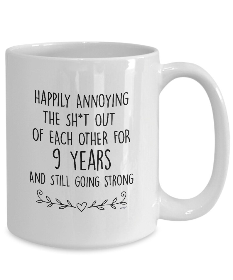 9th Anniversary For Him Her 9 Year Wedding Anniversary