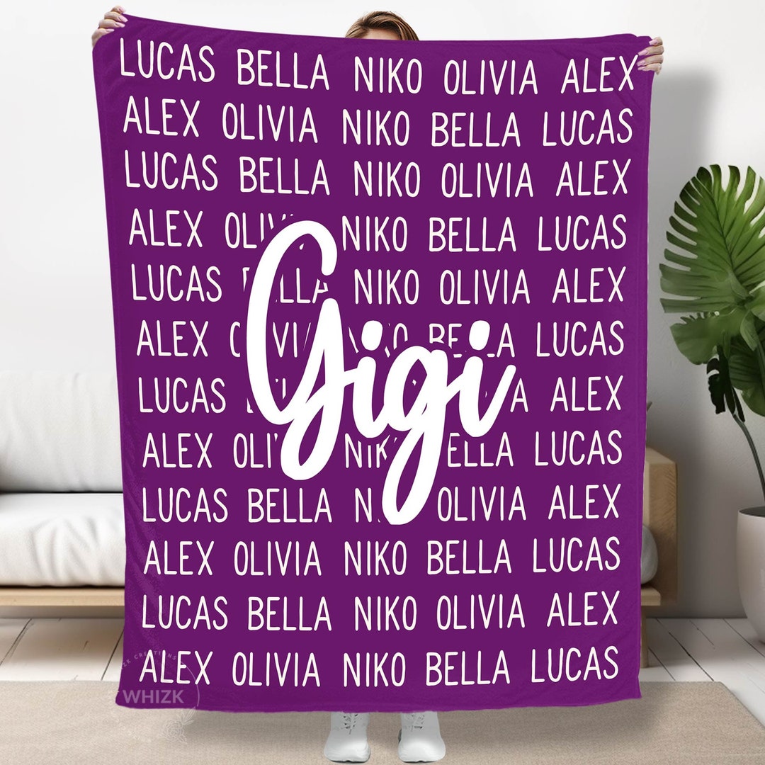 Gigi Blanket Gigi Gift for Gigi Fleece Blanket Personalized Etsy