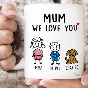 AU Mum Birthday Gift For Mum Gift, Mothers Day Gift From Daughter Son Kids, Mum Mug, Mum Coffee Mug Mummy Funny Christmas Stick Personalized