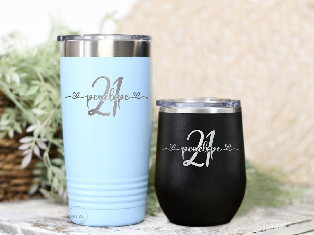 Birthday　21st　Her　Etsy　Year　Gifts　For　21　Tumbler　Old　Birthday　Wine　日本