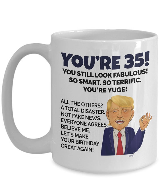 35th Birthday Mug For Women And Men Personalised Age 35 Birthday Gift Birthday Party Design 35th Birthday Mug For Women And Men Personalised Age 35 Birthday Gift Birthday Party Design