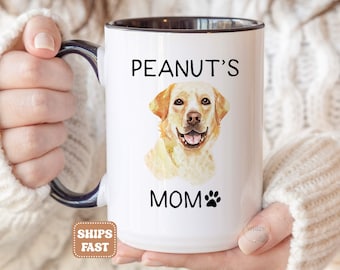 Yellow Lab Mug, Yellow Lab Gifts, Labrador Mug, Lab Mom Cup, Yellow Lab Coffee Mug  Labrador Retriever Dog Mom Women Owner Personalized P044