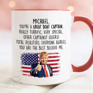 Boat Captain Mug, Boat Captain Gift For Boat Owner Gift, Boat Owner Coffee Mug Cup Personalized Nautical Yacht Pontoon Funny Boating P457 afbeelding 2
