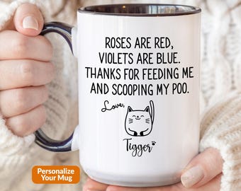 Cat Dad Mug, Cat Mom Gifts, Cat Dad Gifts For Cat Lovers,  Personalized Cat Mug Best Cat Daddy Mug Funny Cat Owner Cup Fathers Day Gift P131